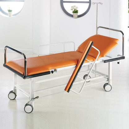 Transport-Recovery Stretcher Trolley pure white | turquoise