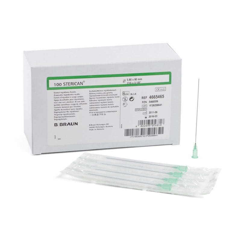 Sterican® Intramuscular Needles 21G (0.8 x 50 mm), green