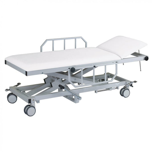 Height-Adjustable Patient Transport Trolley 80 cm | Yellow