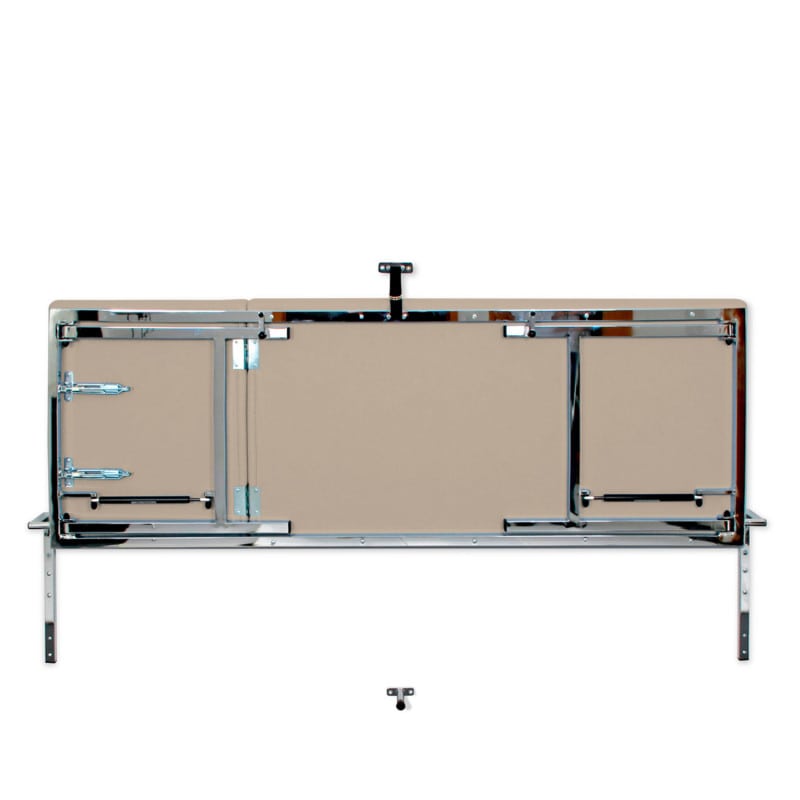 Fold Down Exam Table right | birch