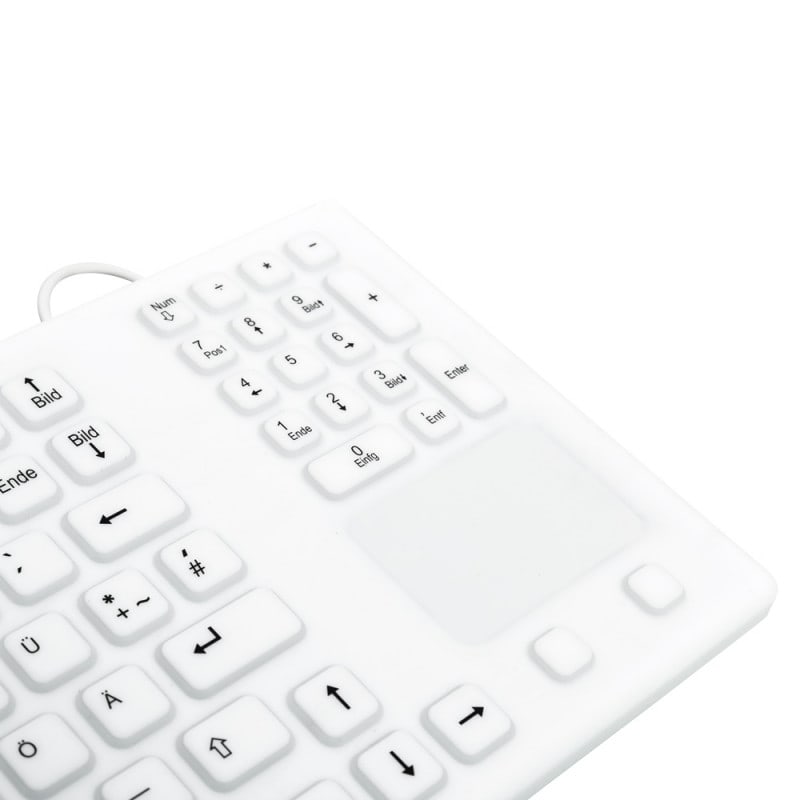 Silicone Keyboard with Touchpad German
