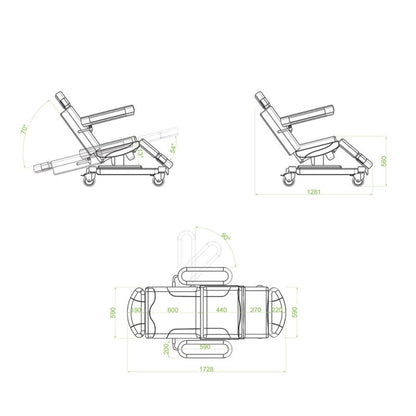 Phlebotomy and Dialysis Chair «Micra» yellow