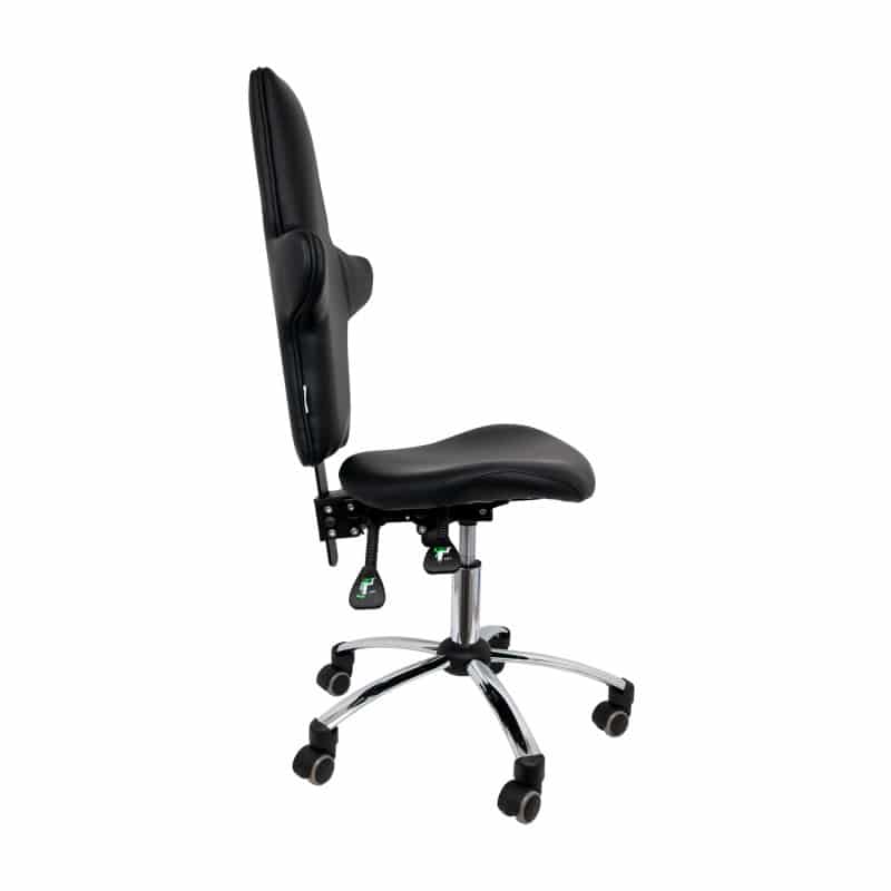 Swivel Chair with High Backrest white
