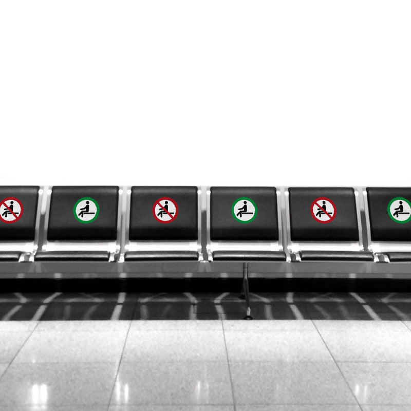 Sticker "sitting forbidden-allowed"