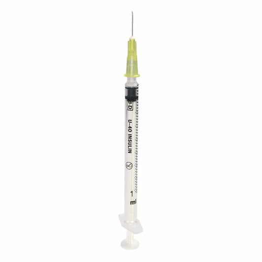 BD Plastikpak Insulin Syringes with Cannula 30G, 0.3 x 13 mm