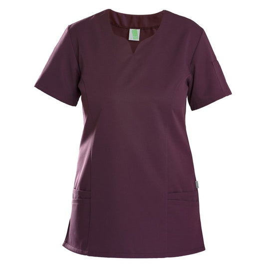 Women's TENCEL™ Scrub Top aubergine | S