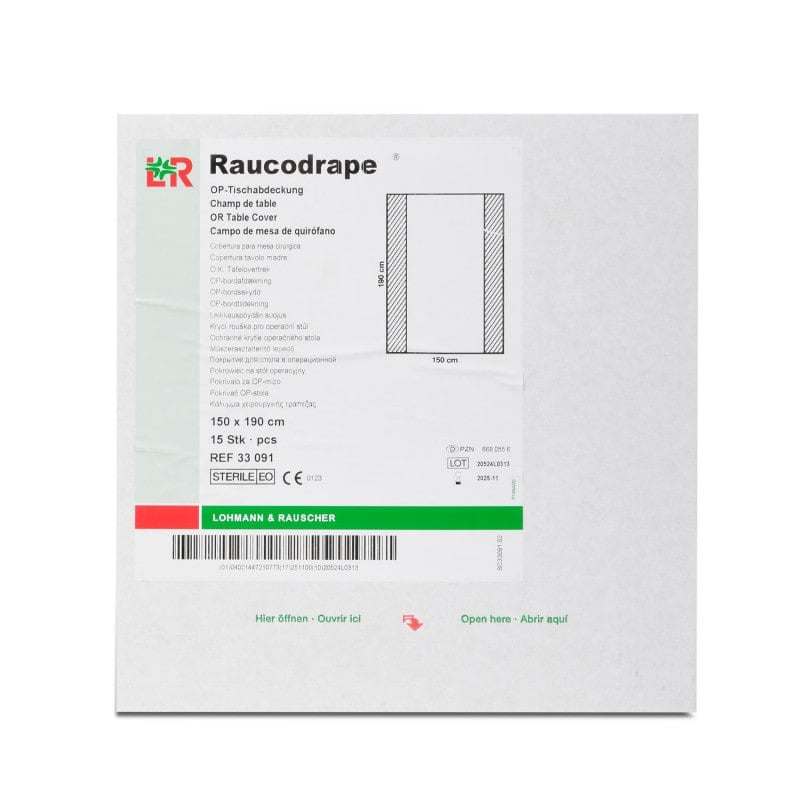 Raucodrape® OR Table Cover 150 x 190 cm, 15 PCS