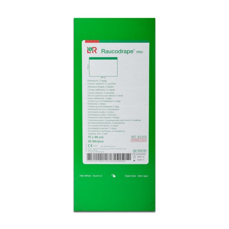 Raucodrape® PRO OR Adhesive Drapes 50 x 50 cm, 80 PCS