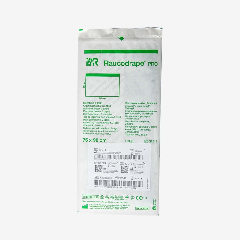 Raucodrape® PRO OR Adhesive Drapes 50 x 50 cm, 80 PCS
