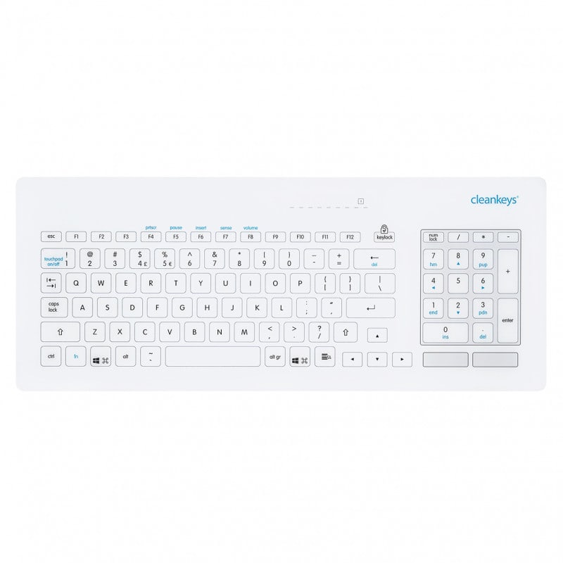 GETT CK5 Cleankeys® Glass Keyboard German