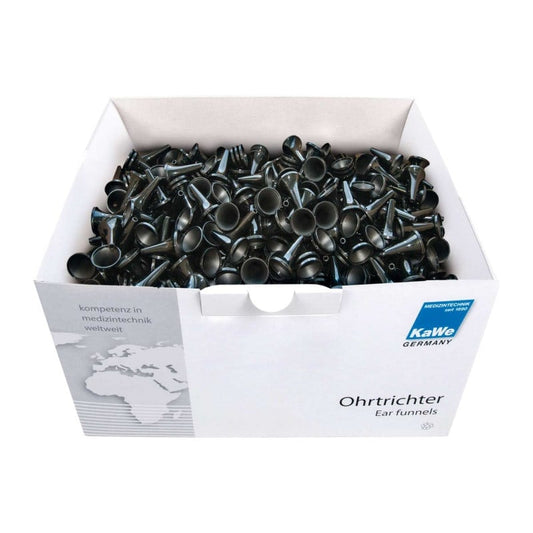 KaWe Disposable Ear Funnels, black 2.5 mm