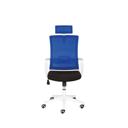 mySTUDIO Swivel Chair white, blue