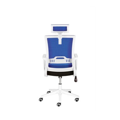 mySTUDIO Swivel Chair white, blue