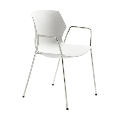 myPLANO Stackable Chair chrome | white