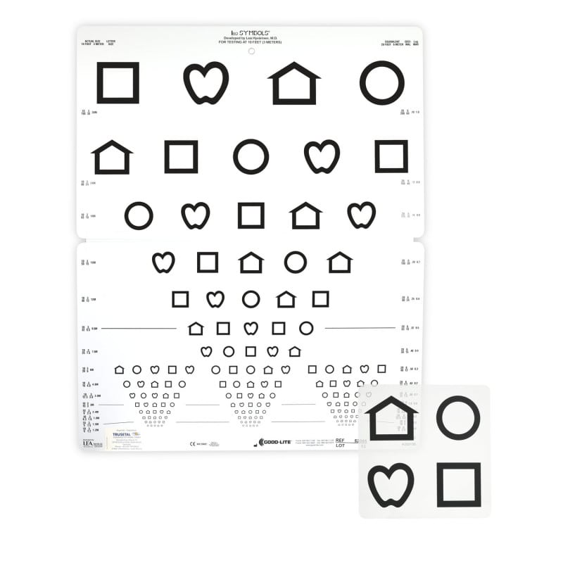 Lea SYMBOLS® 15 Line Folding Distance Chart