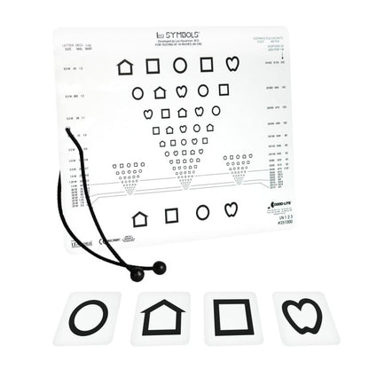 LEA SYMBOLS® & LEA NUMBERS® Near vision Card