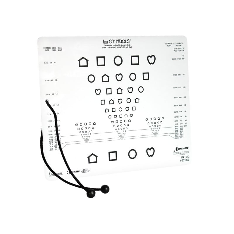 LEA SYMBOLS® & LEA NUMBERS® Near vision Card