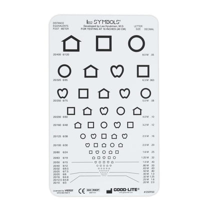 LEA SYMBOLS® Pocket-Sized Near Vision Card