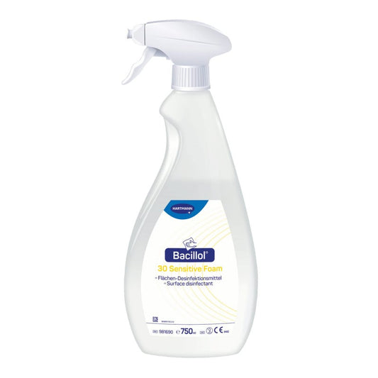 Bacillol 30 Sensitive Foam Surface Disinfectant 750 ml spray bottle