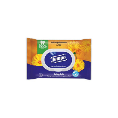 TEMPO Toilet Wipes "My Pampering Moment" with almond milk &amp; panthenol
