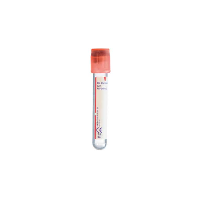 BD Vacutainer® Blood Collection Tubes for Paediatrics clot activator (red)