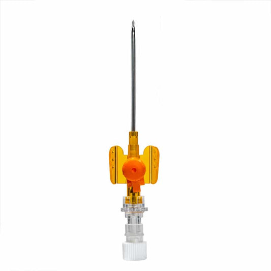 Vasuflo® INT Safety IV Cannulas 24 G, 0.7 x 19 mm, yellow
