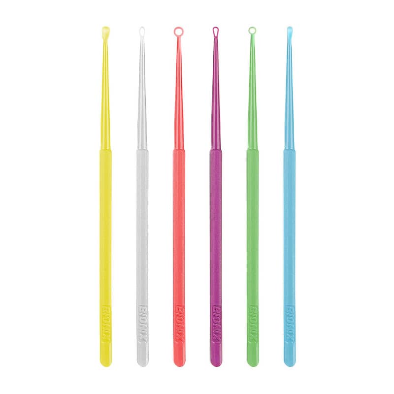 Bionix® Safe Ear Curettes™ AngleLoop®, red