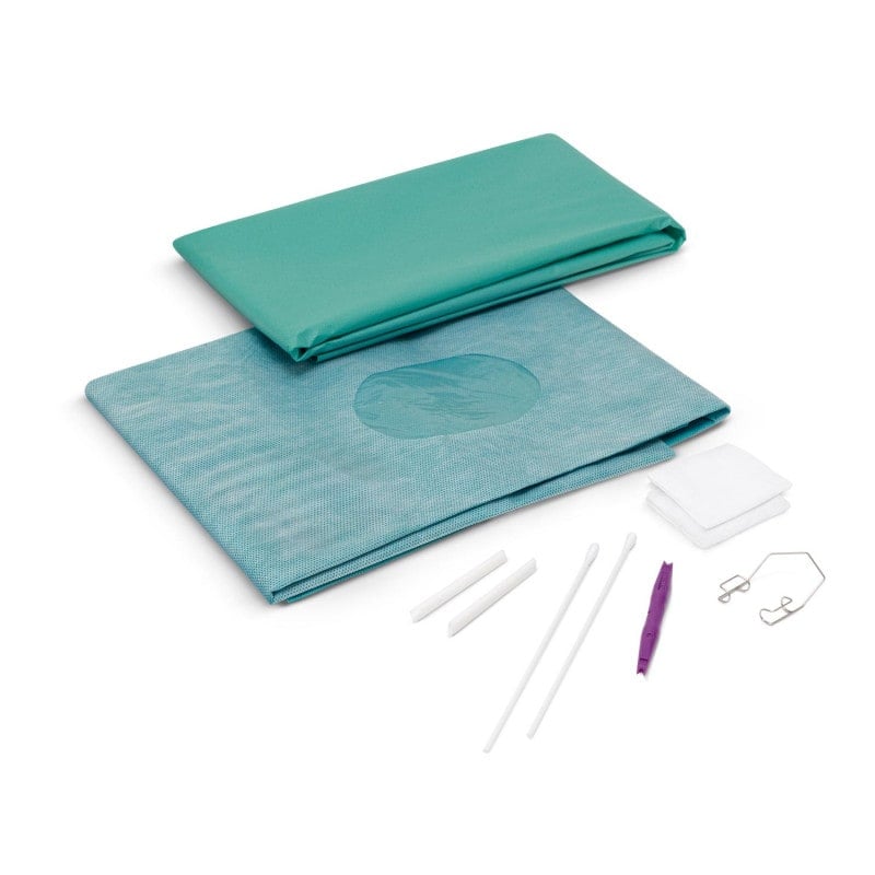 CombiSet® IVOM Standard Sets with fluid collection pouch & fenestrated lid retractor