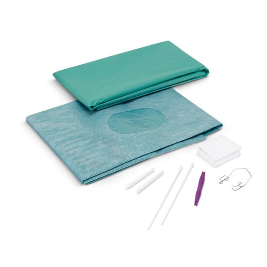 CombiSet® IVOM Standard Sets with fluid collection pouch & fenestrated lid retractor