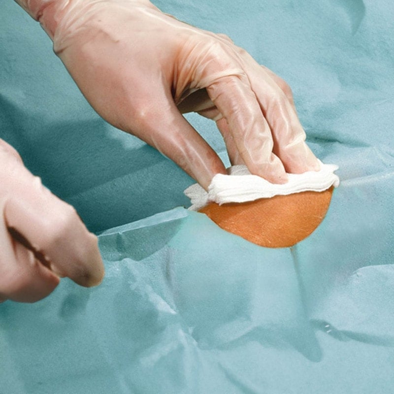 Foliodrape® Fenestrated Drapes, self-adhesive 200 x 280 cm (Ø 15 cm)