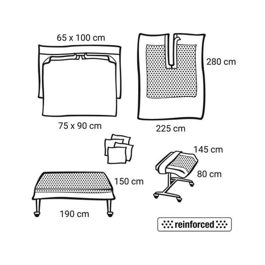 Foliodrape® Protect Plus Maxillofacial Turban Set II