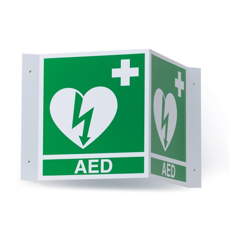 ILCOR AED 3D Wall Sign