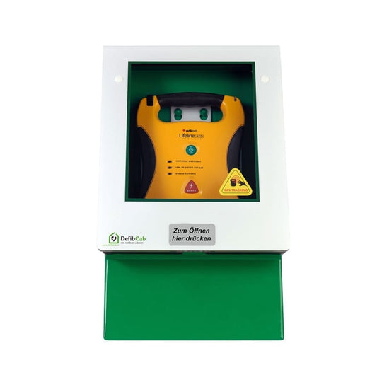 DefibCab Outdoor Defibrillator Cabinet unlocked