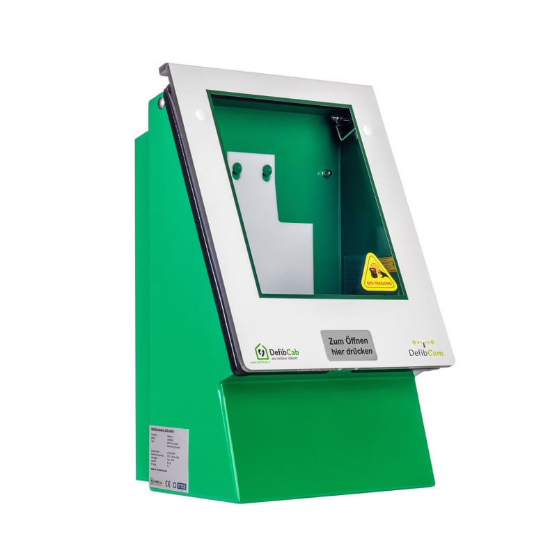 DefibCab Smart Monitoring AED Cabinet with pin code
