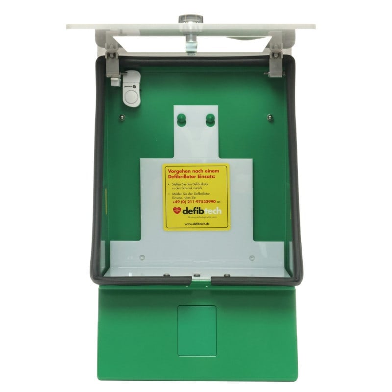 DefibCab Smart Monitoring AED Cabinet with cylinder lock