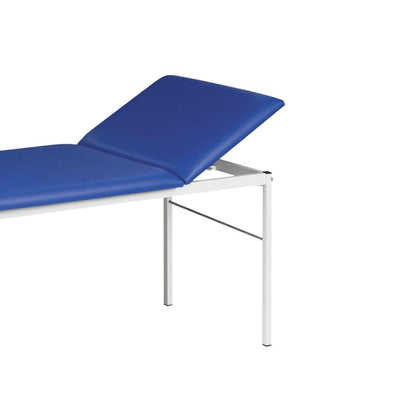 Examination Table with Adjustable Headrest partially chrome-plated steel | white