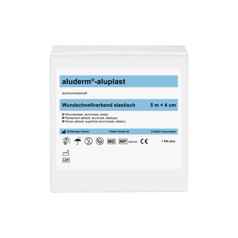 aluderm®-aluplast Wound Plaster, rolled 5 m x 4 cm