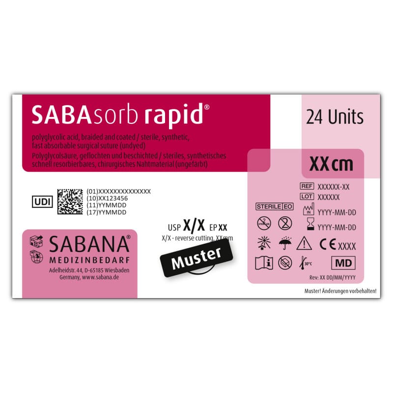 SABAsorb rapid® USP 5-0 EP 1 DS-13-45