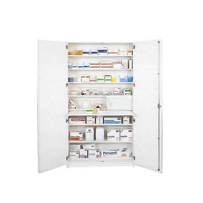 Medicine Cabinet with medical fridge | white