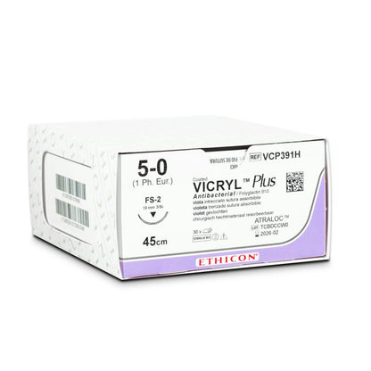 Vicryl Plus Violet Absorbable Sutures USP2-0 70cm CP1