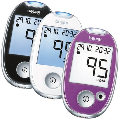 Beurer GL44 blood glucose monitor mg-dl | black