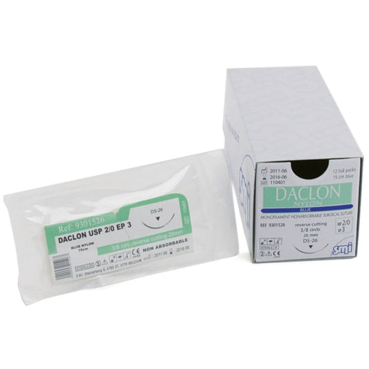 Daclon Nylon USP0 EP3.5 75cm HR26