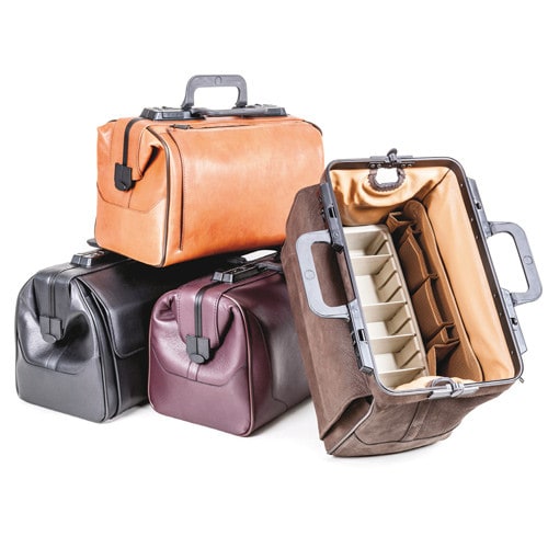 Smooth Leather Doctor's Bag «Rusticana» small | burgundy