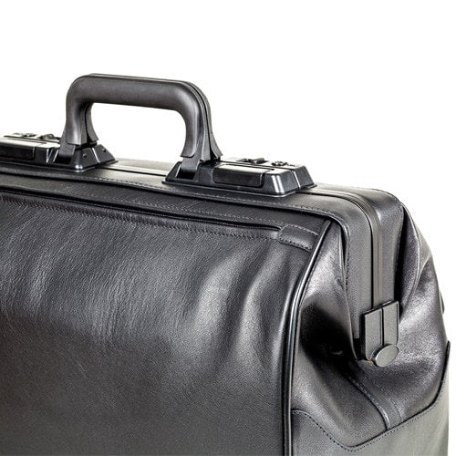 Smooth Leather Doctor's Bag «Rusticana» small | black