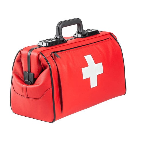 Dürasol Rusticana Cross Doctor's Bag red | 1 front pocket