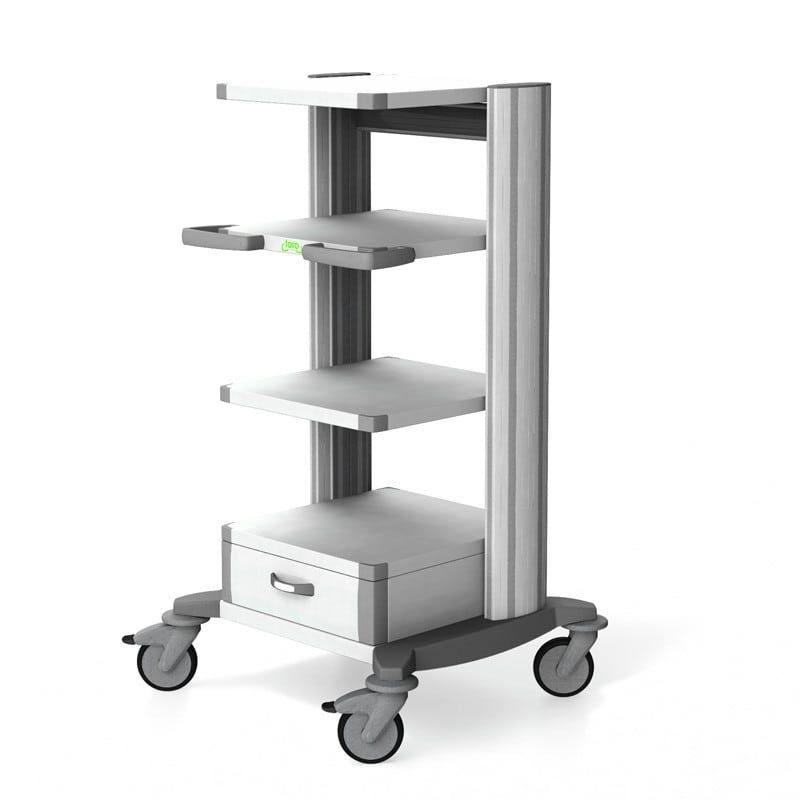 Haeberle Type 2 "toro" Shelf Trolley grey