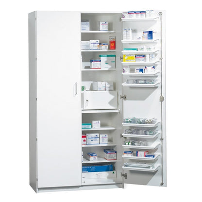 Medicine Cabinet with medical fridge | white