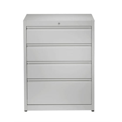 Steel Filing Cabinet with Automatic Closing System 3 drawers, 3 tracks | ultramarine
