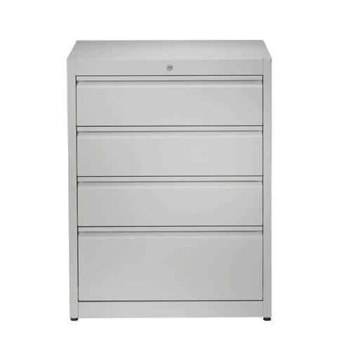 Steel Filing Cabinet with Automatic Closing System 6 drawers, 3 tracks | ultramarine