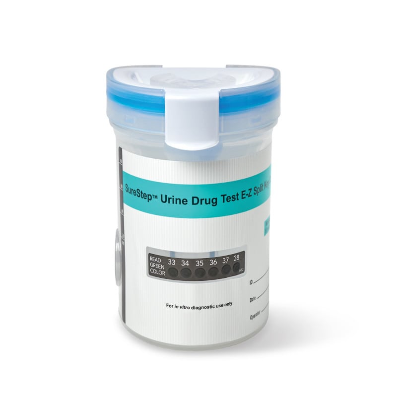 SureStep™ Urine Drug Test E-Z Split Key Cup (10)